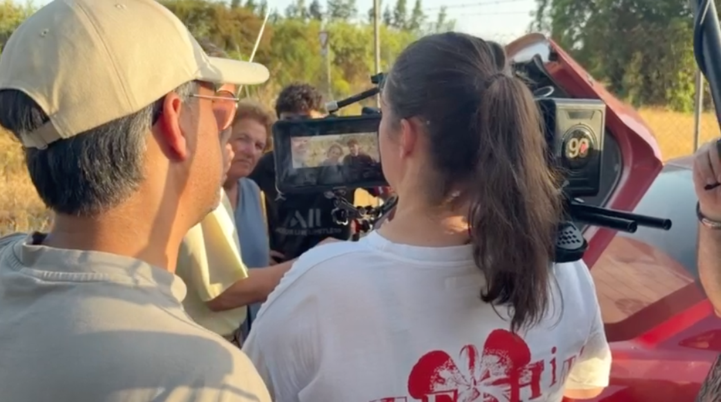 Rodaje audiovisual en exteriores con estudiantes de la Escuela Manuel Estévez